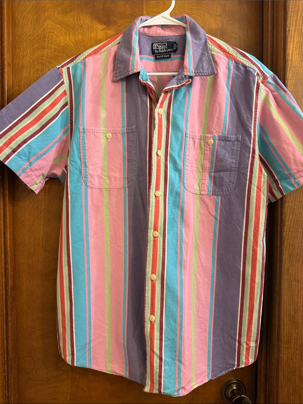 Polo by Ralph Lauren Men’s Multicolor Striped Short-Sleeve Shirt